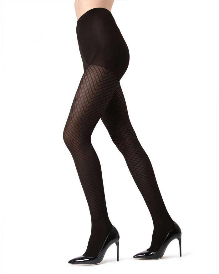 Memoi Opaque Tights 2018 Mo-316-black-web  Hosiery Catalog 2018 | Pantyhose Library